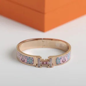 Luxury Womens Jewelry Hermes Clic H Panoplie Equestre Bracelet A205PP260 AA145656