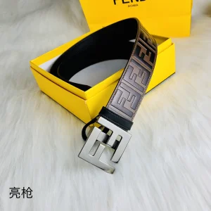 Luxury Mens Belts Fendi FF Logo Buckle Leather Belt 38MM A175PP240 AA146172