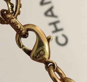 Luxury Womens Jewelry Chanel Crystals CC Logo Link Necklace A39PP190 AA146345