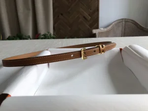 Hermes Pop H 15 Belt Tan Epsom Calfskin 15MM 
