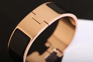 Luxury Womens Jewelry Hermes Clic Clac H Wide Bracelet Black A205PP240 AA146901
