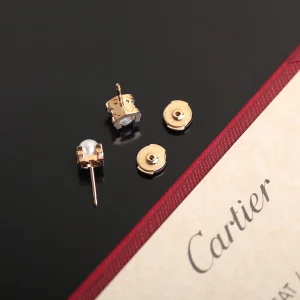 Luxury Womens Jewelry Cartier C De Cartier Akoya Pearl Earrings A205PP260 AA146879