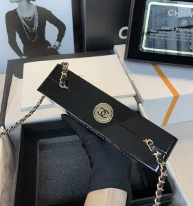 Luxury Womens Handbags Chanel Black Card Evening Clutch A118PP1450 AA147223