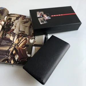 Luxury Mens Wallets Prada Mens Long Wallet 2M0836 9x19CM A101PP280 AA147286