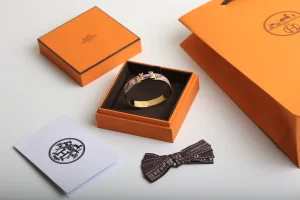 Luxury Womens Jewelry Hermes Clic H Tartan Bracelet A205PP260 AA147736