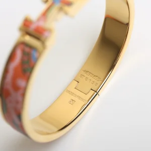 Luxury Womens Jewelry Hermes Clic H Tartan Bracelet A205PP260 AA147737