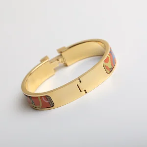 Luxury Womens Jewelry Hermes Clic H Tartan Bracelet A205PP260 AA147737