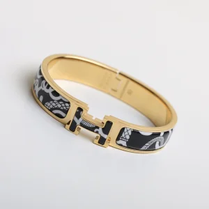 Hermes Clic H Tartan Bracelet 