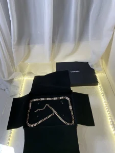 Luxury Womens Belts Chanel Monogram Link Chain Belt A175PP240 AA148179