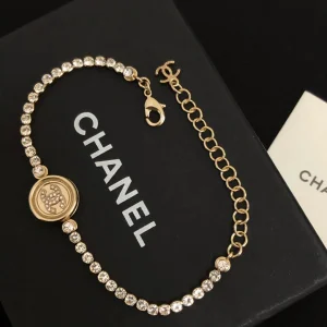 Chanel Round CC Logo Diamonds Bracelets 