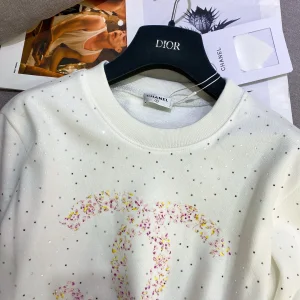 Luxury Womens Clothong Chanel CC Logo White Knitwear SML A154PP580 AA150721