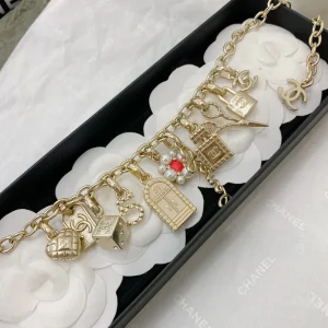 Luxury Womens Jewelry Chanel Vintage Gold Charms Necklaces A152PP240 AA150709