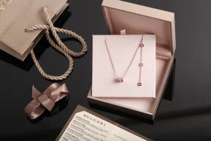 Luxury Womens Jewelry Bvlgari B Zero1 Necklaces with Pave Diamonds A205PP330 AA150814