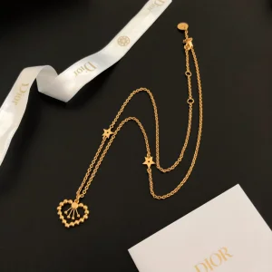 Luxury Womens Jewelry Dior in Heart Lights Necklaces A39PP158 AA150908