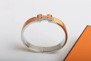 Luxury Womens Jewelry Hermes Clic H Bracelets Orange A205PP260 AA151374