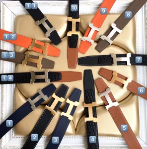 Luxury Womens Belts Hermes Horses Buckle Leather Belt in Black 40MM A175PP240 AA153453