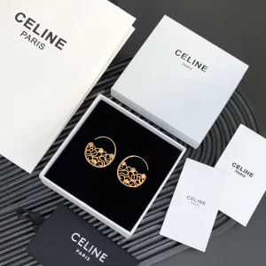 Luxury Womens Jewelry Celine Maillon Gold Earrings A205PP150 AA153588