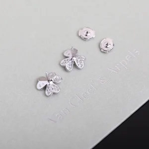 Luxury Womens Jewelry Van Cleef Arpels Frivole Crystals Earring A205PP260 AA153600