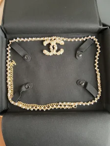 Luxury Womens Belts Chanel Pearls CC Logo Belt A175PP240 AA154358