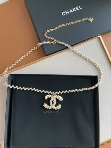 Luxury Womens Belts Chanel Pearls CC Logo Belt A175PP240 AA154358