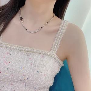 Luxury Womens Jewelry Chanel Crystal Embellished Necklaces A152PP130 AA154307