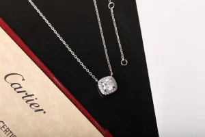 Cartier Destinee Platinum Diamonds Necklaces 