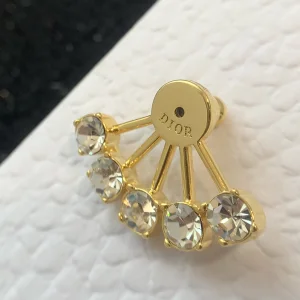 Luxury Womens Jewelry Dior Petit CD Earrings with Pearl and Star A205PP140 AA154502