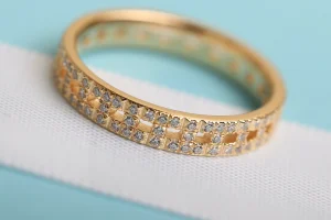 Luxury Womens Jewelry Tiffany T True Wide Ringwith Pave Diamonds A205PP210 AA154447