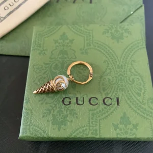 Luxury Womens Jewelry Gucci Double G Ice Cream Cone Earring A152PP80 AA156906