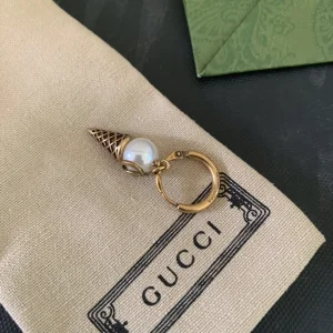 Luxury Womens Jewelry Gucci Double G Ice Cream Cone Earring A152PP80 AA156906