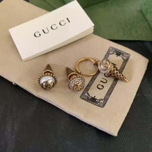 Luxury Womens Jewelry Gucci Double G Ice Cream Cone Earring A152PP80 AA156906