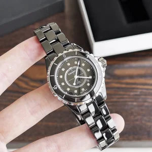 Chanel J12 Black Dial Ladies Watch 33MM 