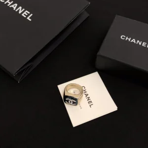 Luxury Womens Jewelry Chanel Crysals Double C Rings A39PP125 AA157769