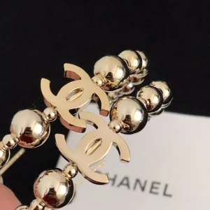 Luxury Womens Jewelry Chanel Vintage Gold Open Cut GG Earrings A39PP195 AA158432