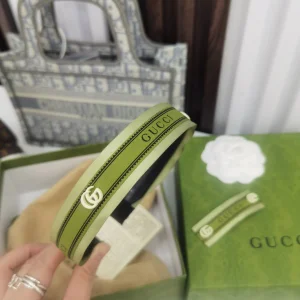 Luxury Womens Headband Gucci Green Headband A152PP110 AA159685