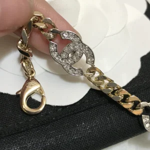 Luxury Womens Jewelry Chanel Bracelet Chanel CC Logo Link Bracelet A152PP130 AA159683