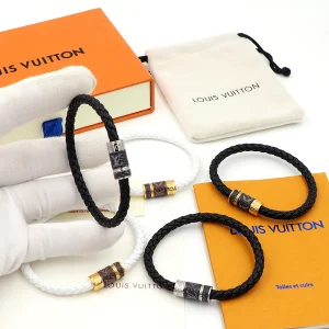 Luxury Womens Jewelry Louis Vuitton Bracelet LV Braided Bracelet A152PP110 AA159692