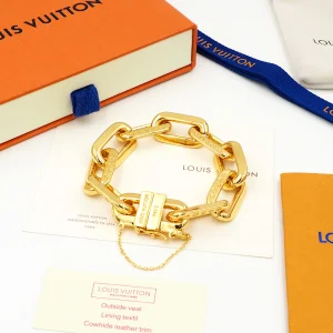 Luxury Womens Jewelry Louis Vuitton Bracelet LV Edge Gold Bracelet A152PP150 AA159698