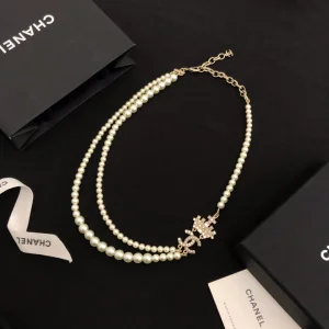 Chanel Necklace Chanel Pearls CC Necklace 
