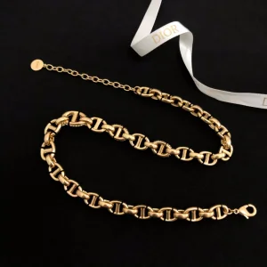 Luxury Womens Jewelry Dior Necklace Dior CD Navy Link Necklace A39PP210 AA159884
