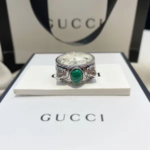 Luxury Womens Jewelry Gucci Ring Gucci Silver Feline Garden Ring A152PP300 AA160615