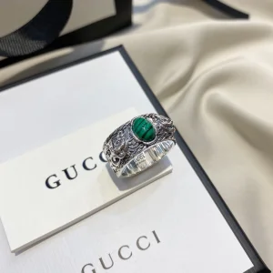 Luxury Womens Jewelry Gucci Ring Gucci Silver Feline Garden Ring A152PP300 AA160615