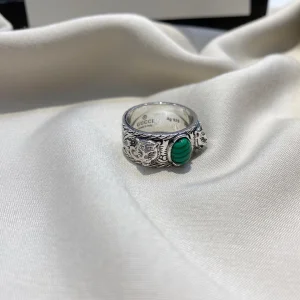 Luxury Womens Jewelry Gucci Ring Gucci Silver Feline Garden Ring A152PP300 AA160615