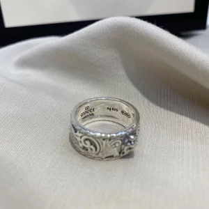Luxury Womens Jewelry Gucci Ring Gucci Thin Silver Feline Head Ring A152PP240 AA160613