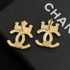 Luxury Womens Jewelry Chanel Earring Chanel Gold Dougle C Earrings A39PP115 AA160838