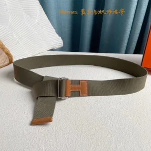 Hermes Nomade Knotted Style Belt Noir Beige 40MM 