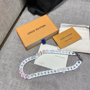 Luxury Womens Jewelry Louis Vuitton LV Chain Links Patches Necklace A152PP280 AA161337