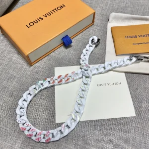 Luxury Womens Jewelry Louis Vuitton LV Chain Links Patches Necklace A152PP280 AA161337