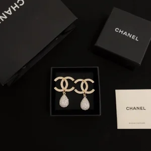 Luxury Womens Jewelry Chanel Earring Chanel Crystals CC Drop Earring A39PP160 AA161573