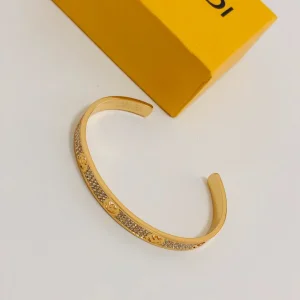 Luxury Womens Jewelry Fendi F IS Fendi Crystal Chain Bracelet A39PP125 AA161575